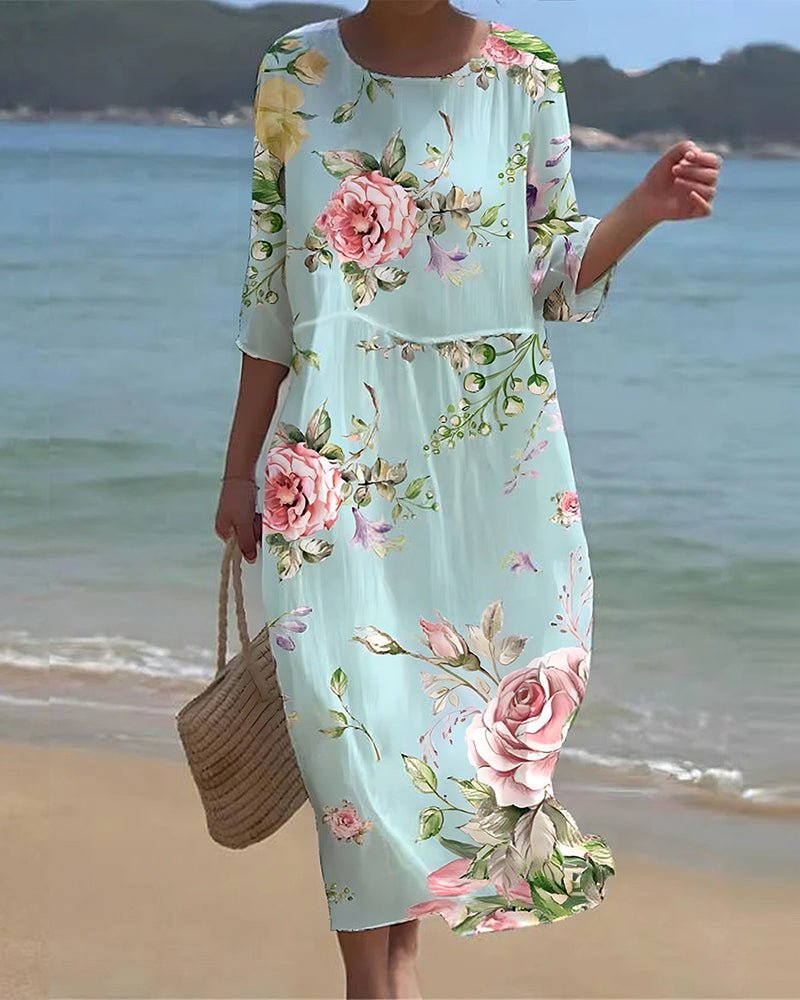 Ríona | Sunset Flower Dress