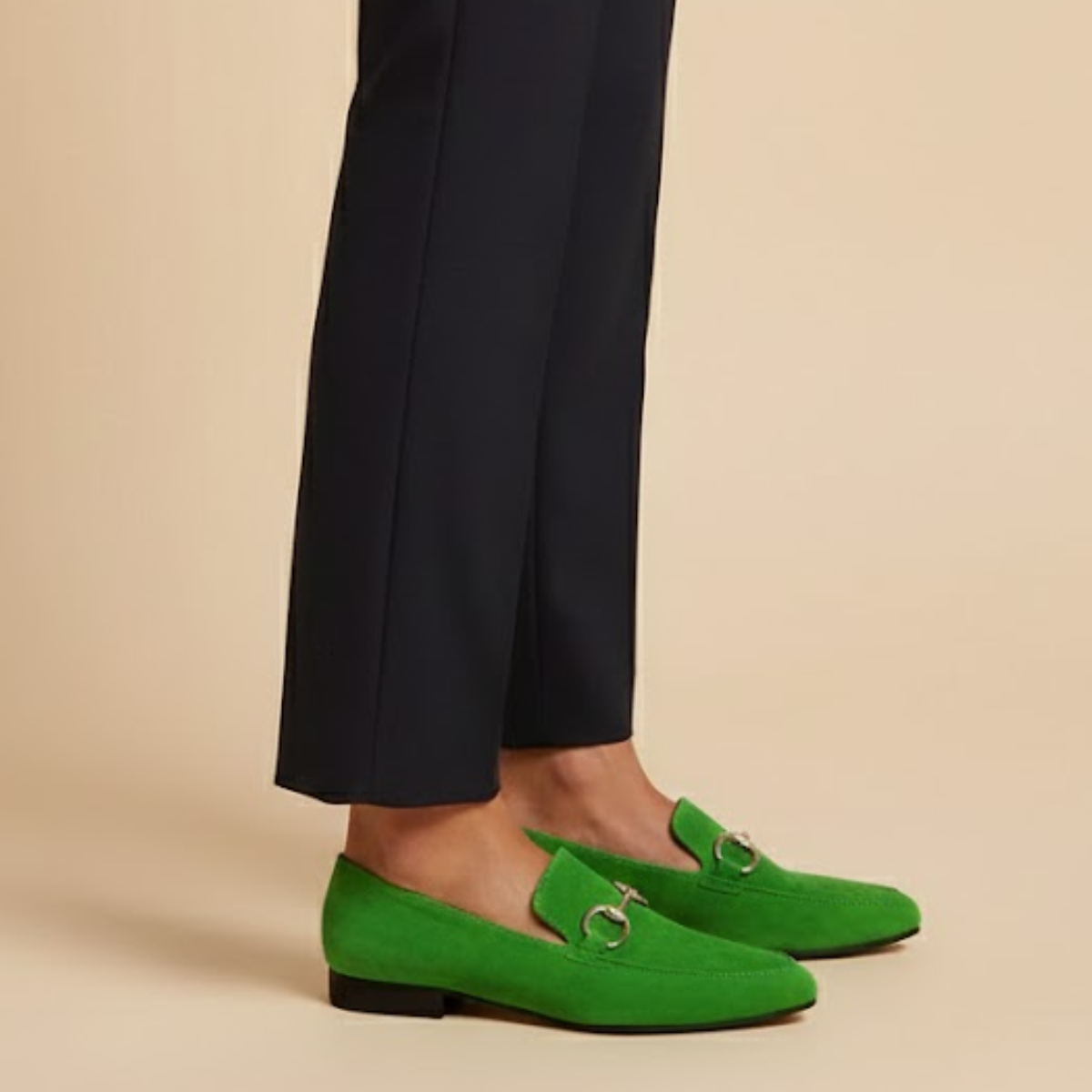 Caoimhe | Timeless Suede Loafers with Bit Detail