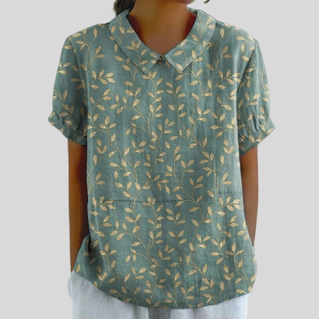 Sinéad | Floral Polo Blouse