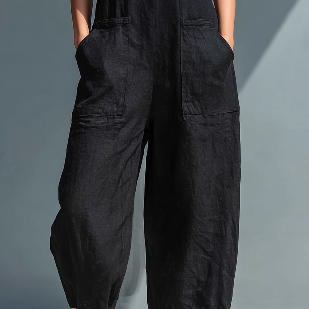 Éabha™ | Sleeveless Mandarin Jumpsuit