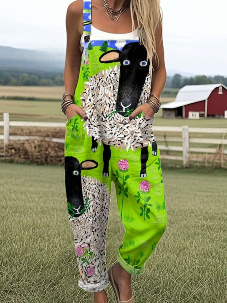 Sorcha™ - Printed Summer Dungarees