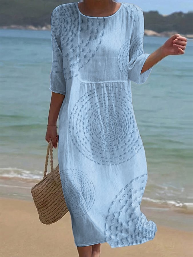 Róisín™ - Midi Dress with Soft Detailing