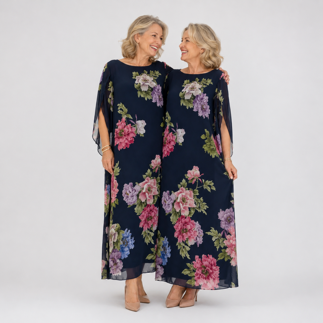 Lasairíona | Midnight Bloom Maxi Dress