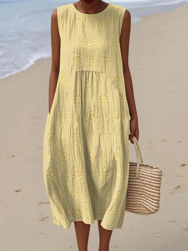 Eachna | Embroidered Midi Dress