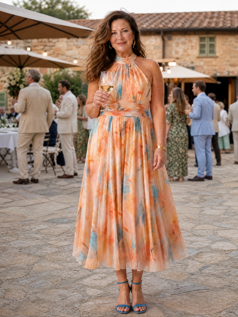 Ultána | Soft Halter Midi Dress