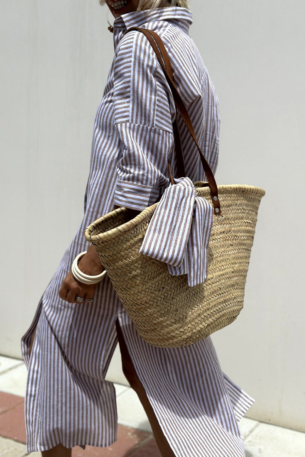 Ciara | Striped Shirt Dress