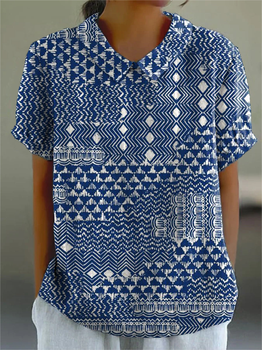 Bríd | Tribal Print Shirt
