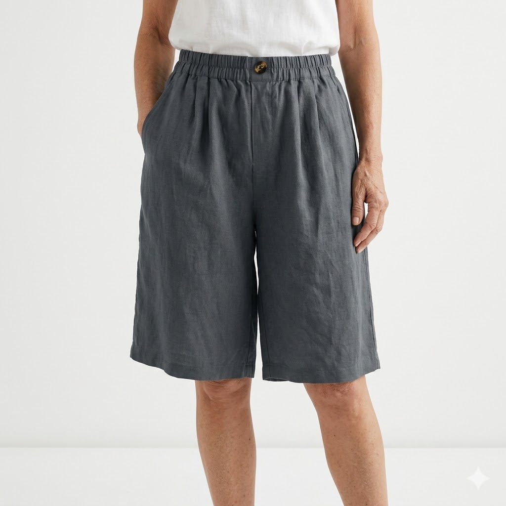 Orla™ - Wide Elastic-Waist Shorts with Natural Summer Comfort