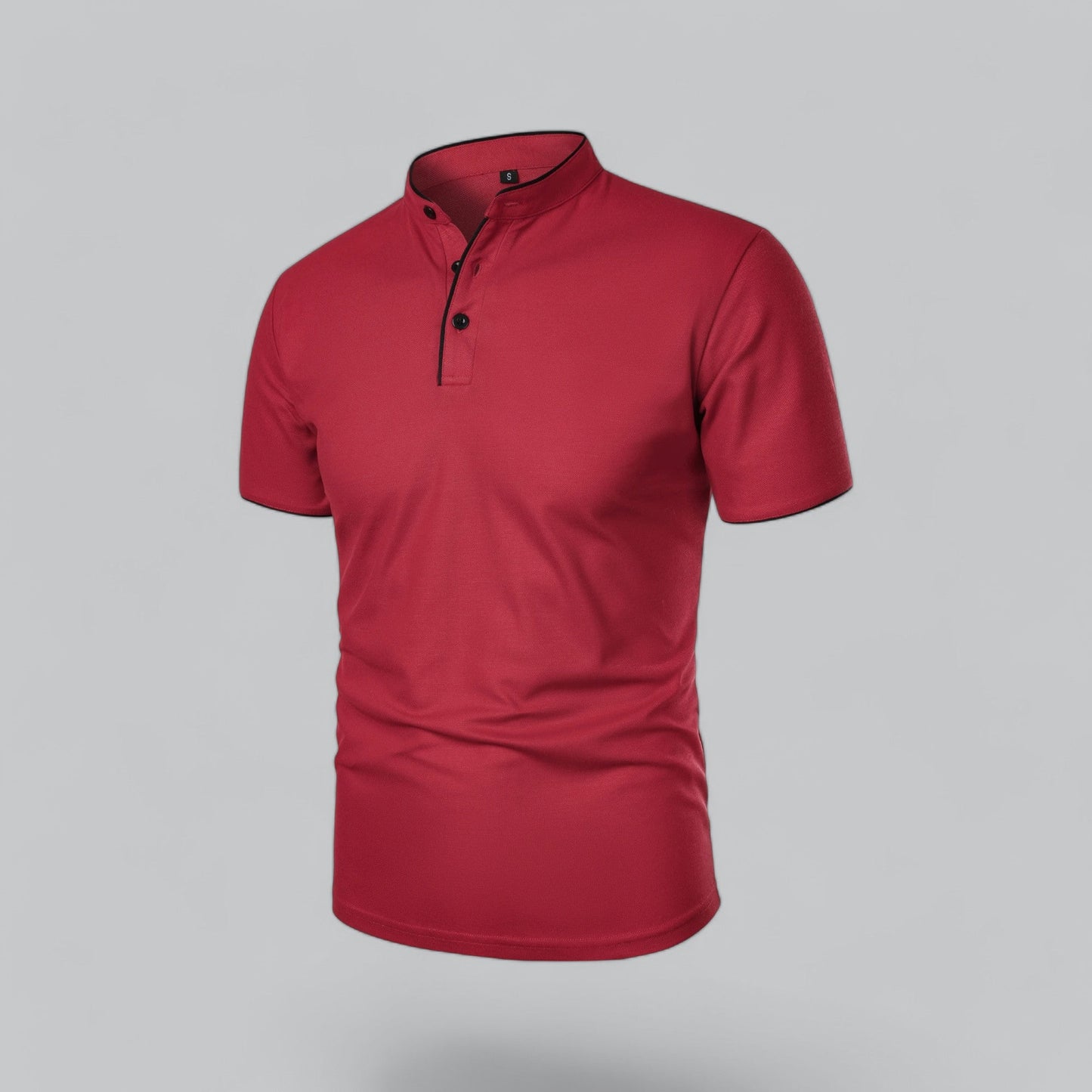 Tadhg | Collarless Polo Shirt