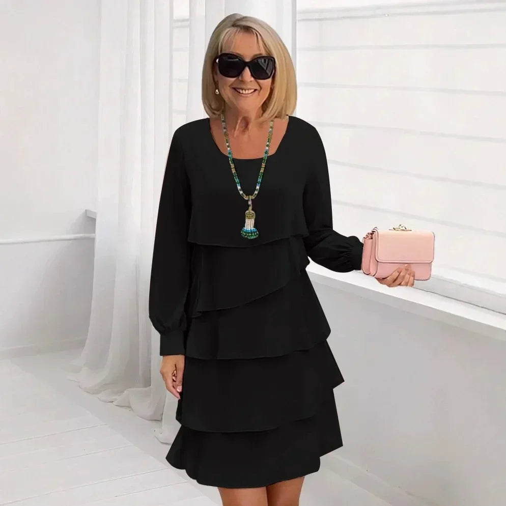 Aisling | Long-Sleeve Ruffle Dress