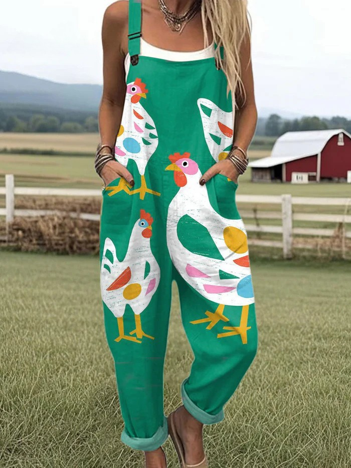 Muireann™ - Printed Summer Dungarees