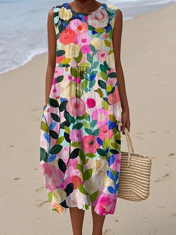 Plúr | Floral Midi Dress