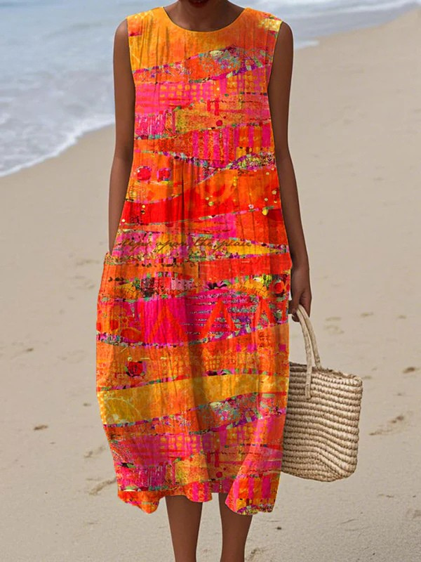 Gráinne | Sunset Midi Dress