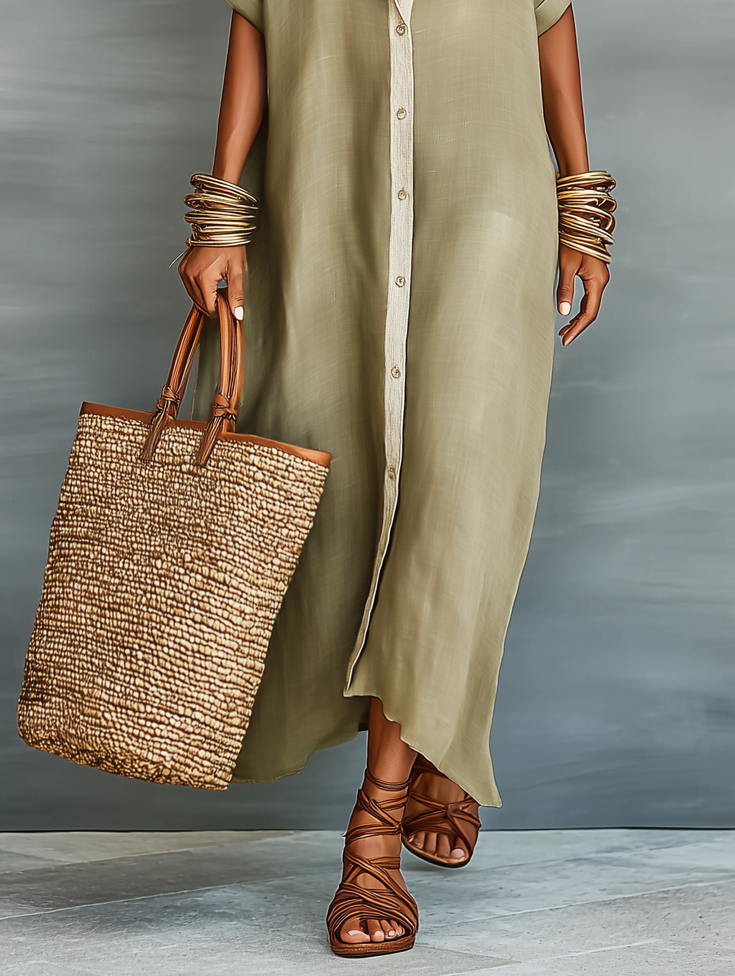 Anann | Long Shirt Dress