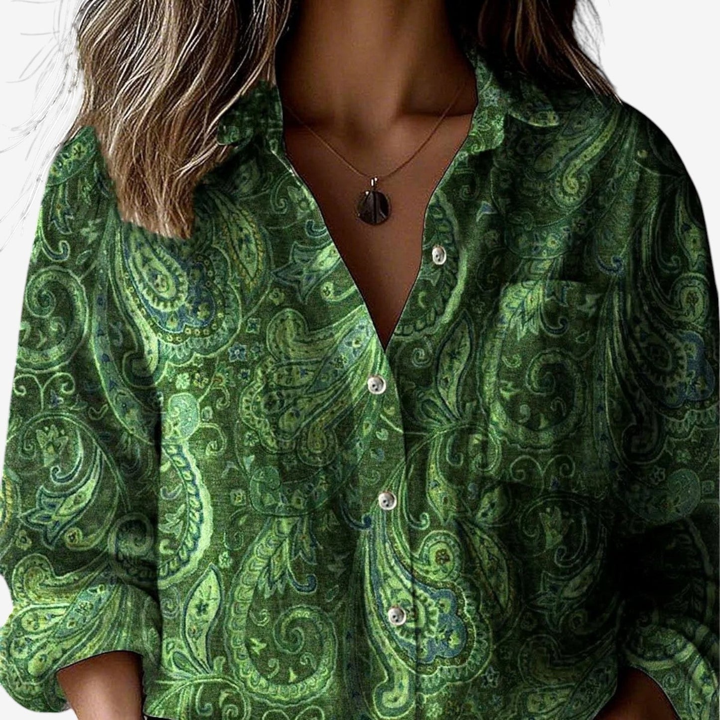 Mella | Bohemian Paisley Blouse
