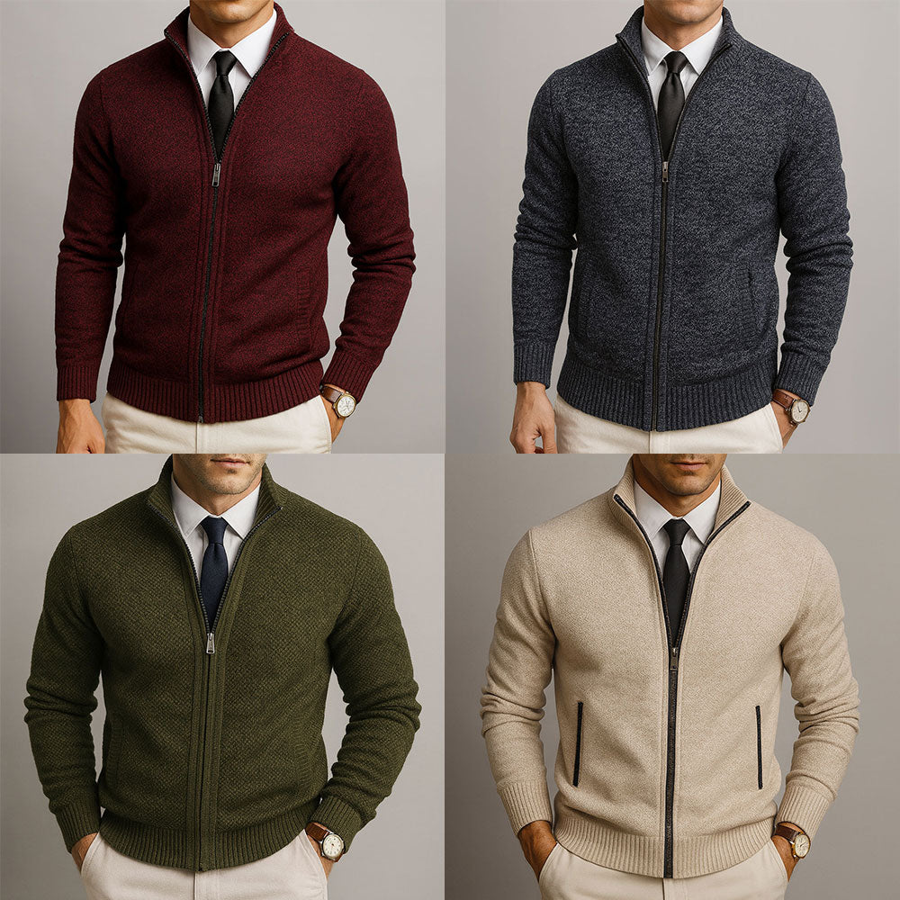 Zip Knit Cardigan | Effortless Smart, Daily Wear