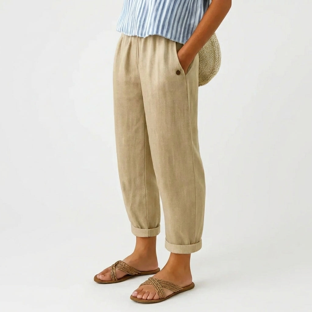 Emer | Timeless Linen-Look Trousers