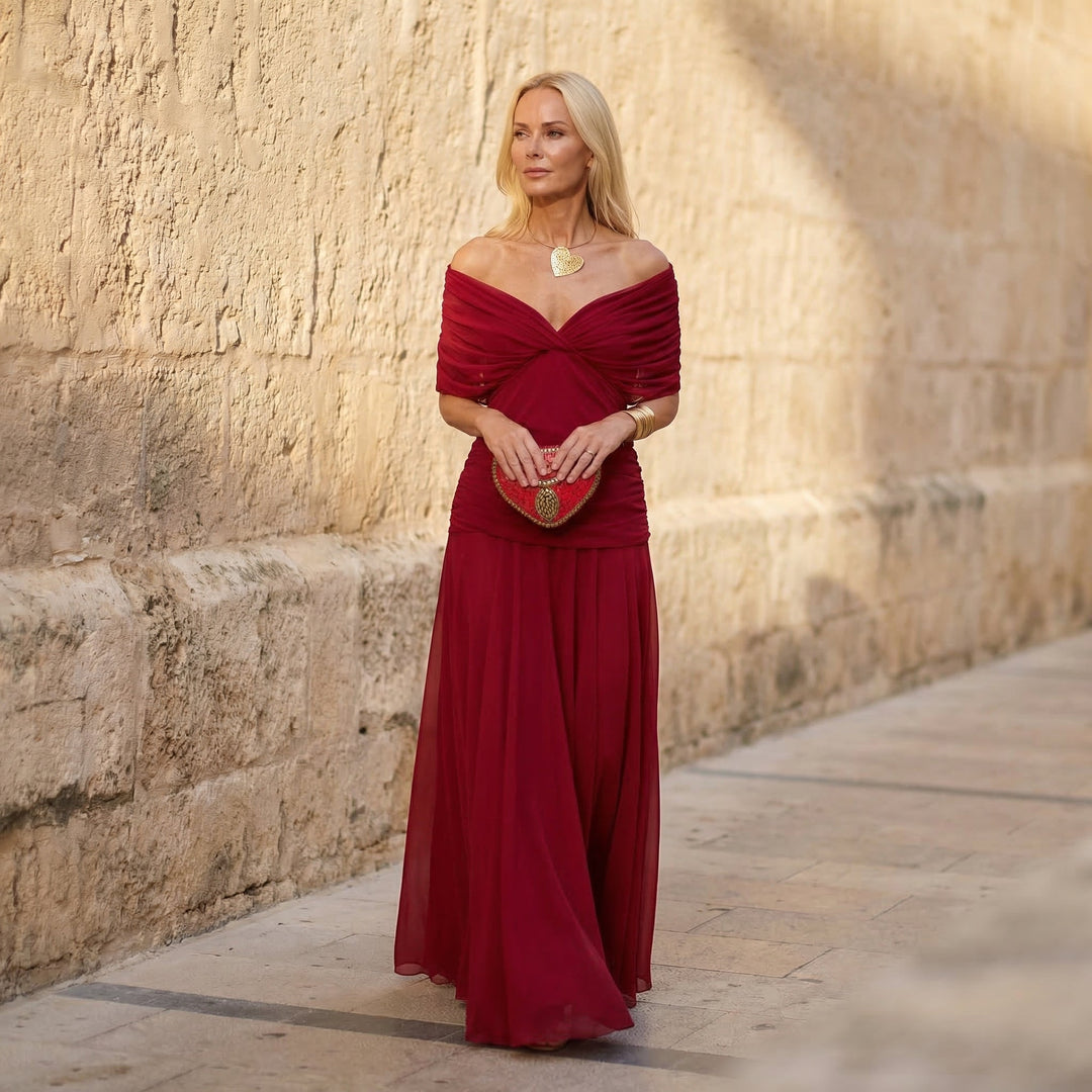 Keelin | Elegant Red Dress
