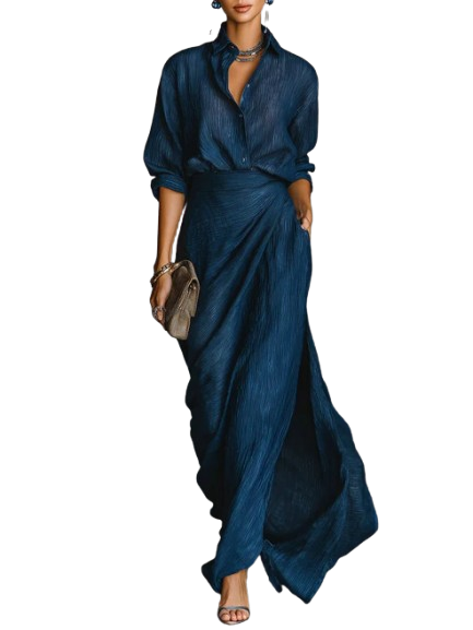 Mairsile | Shirt and Long Skirt Set