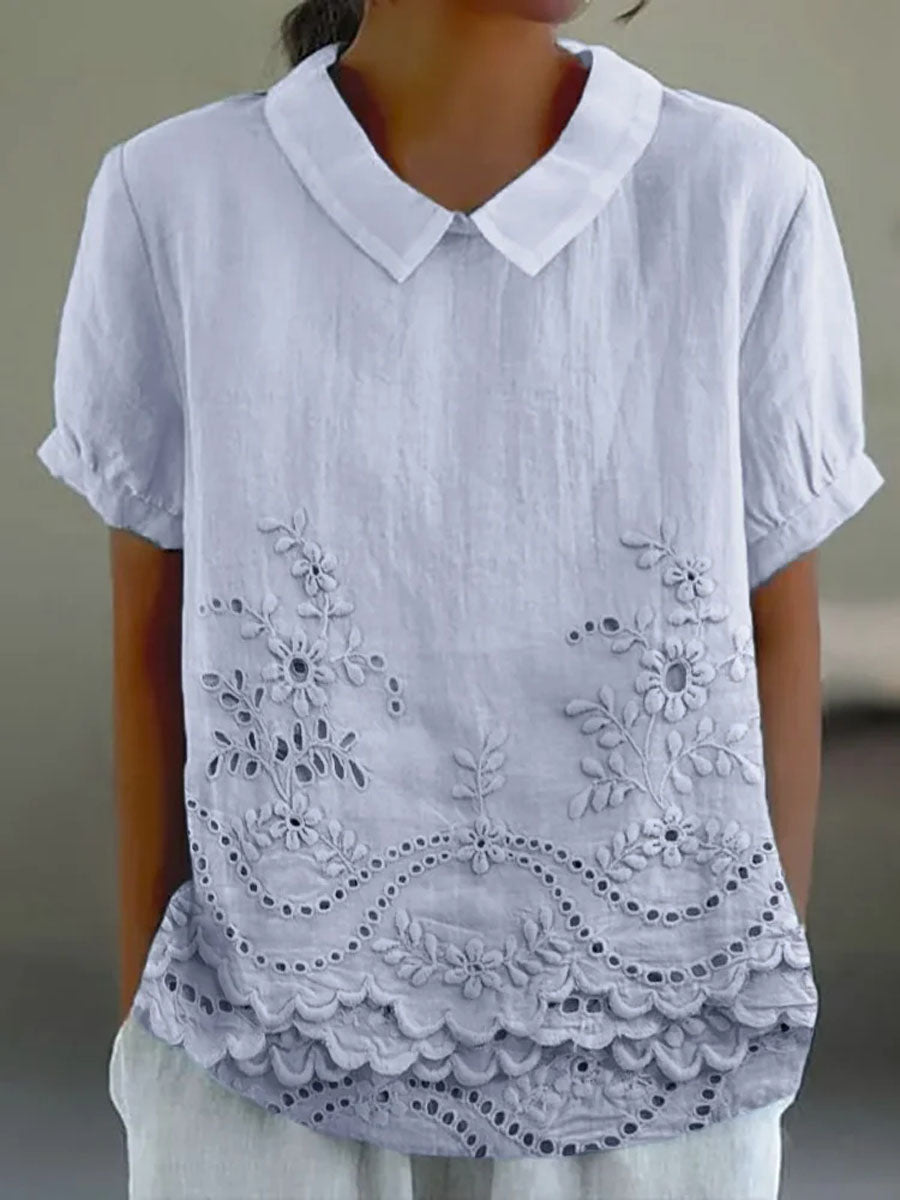 Darragh | Floral Embroidered Shirt