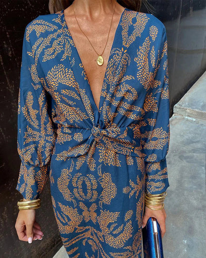 Bláithín | Floral Long Sleeve Dress