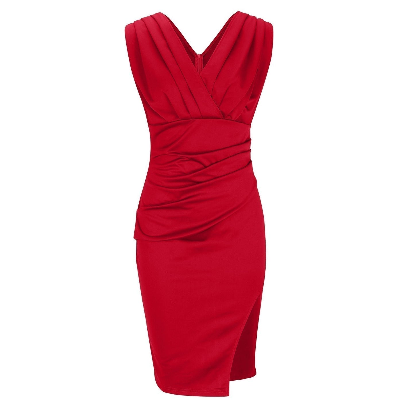 Dymphna | V-Neck Slit Maxi Dress