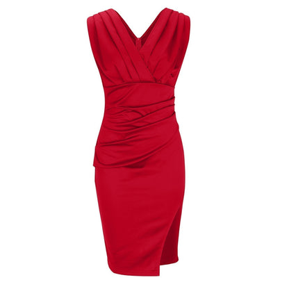 Dymphna | V-Neck Slit Maxi Dress