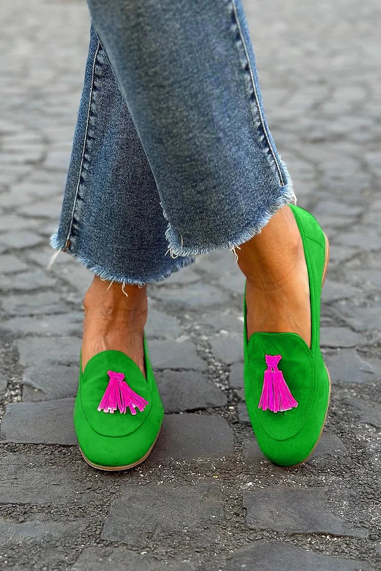 Saoirse Tassel-Embellished Loafers