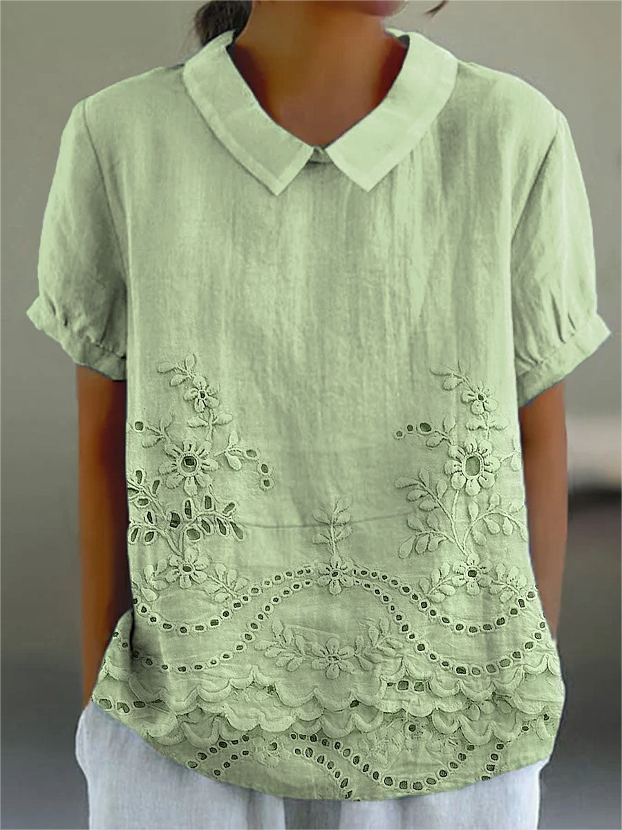 Darragh | Floral Embroidered Shirt