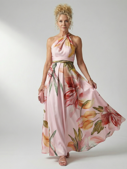 Sodelb | Light Floral Maxi Dress