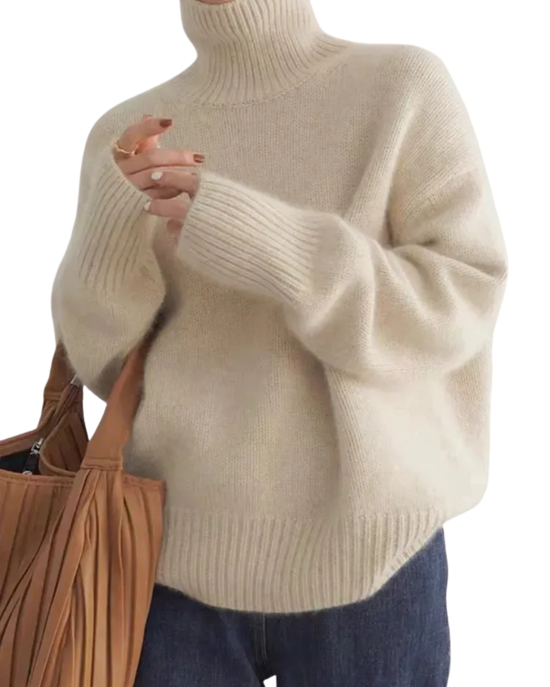 Isabella – High-necked cashmere jumper