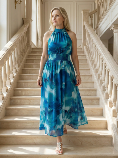 Caireann | Halter Midi Dress