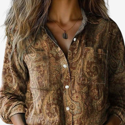 Mella | Bohemian Paisley Blouse