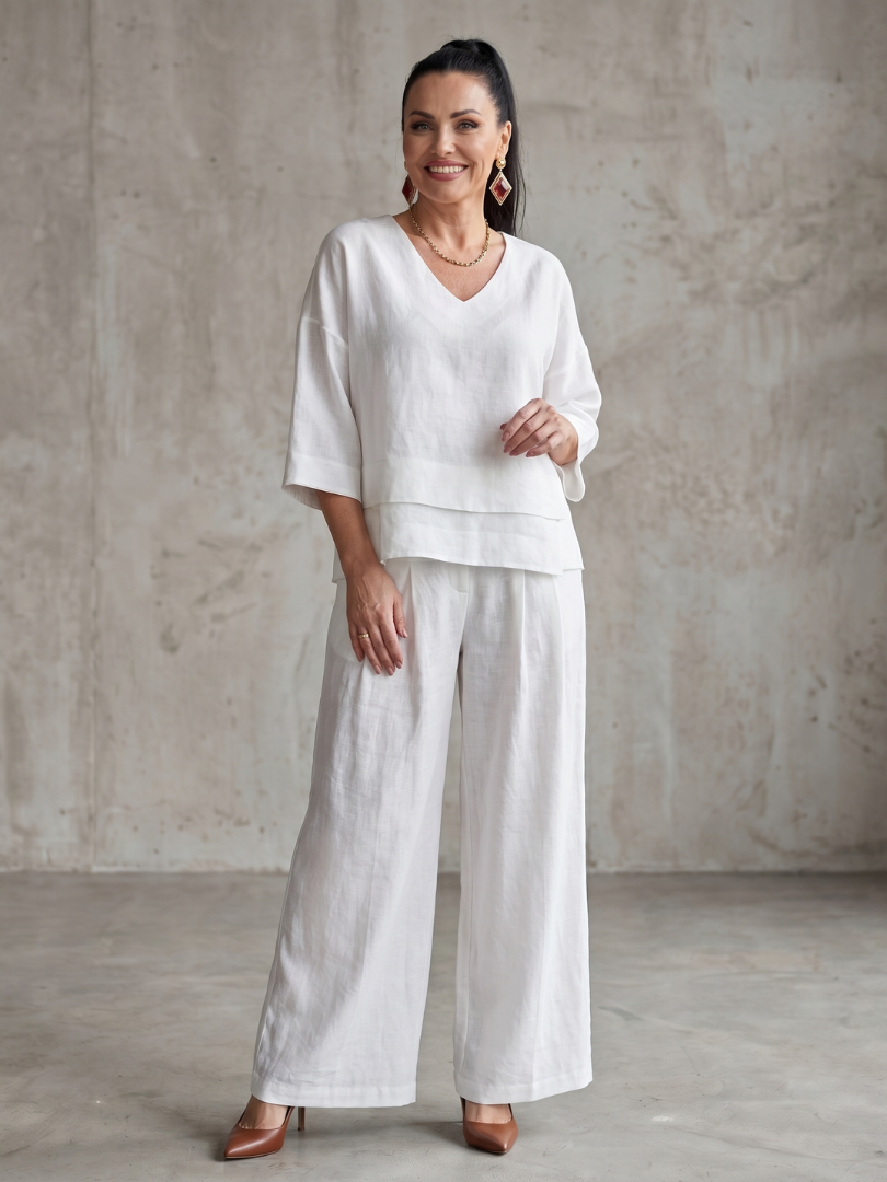 Edana | Layered Top & Wide-Leg Set