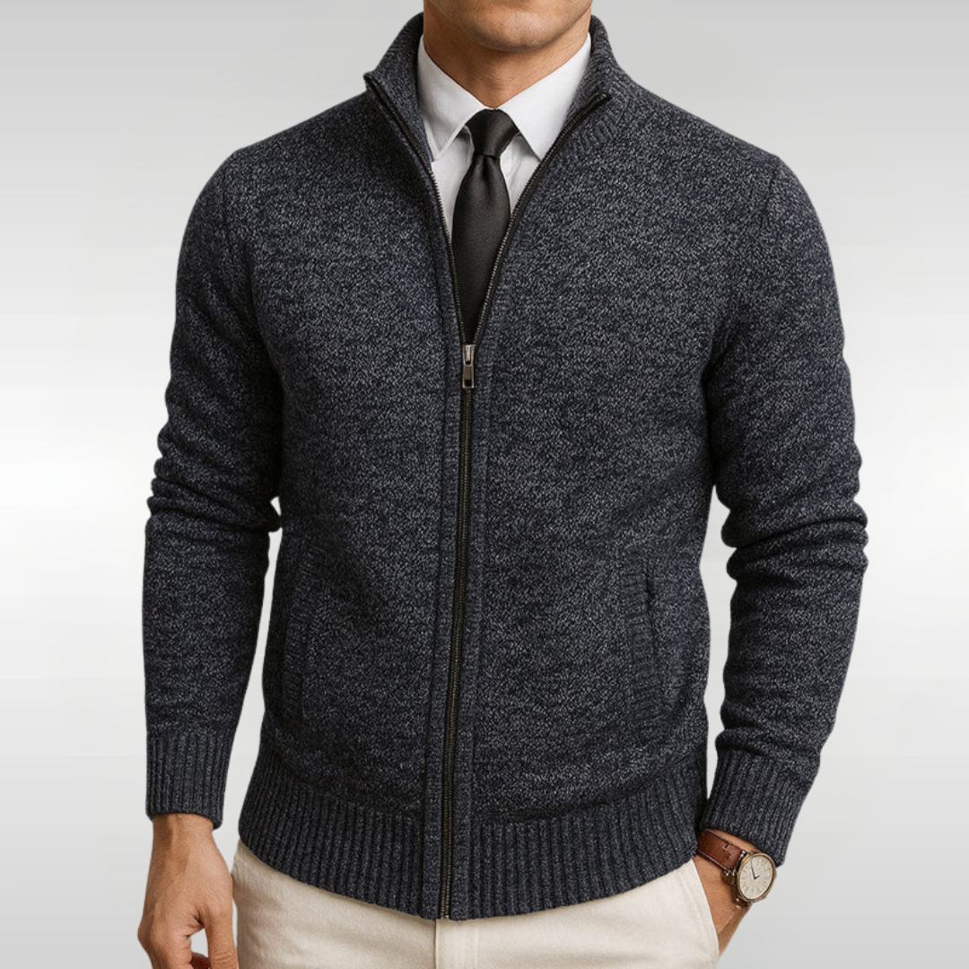 Zip Knit Cardigan | Effortless Smart, Daily Wear