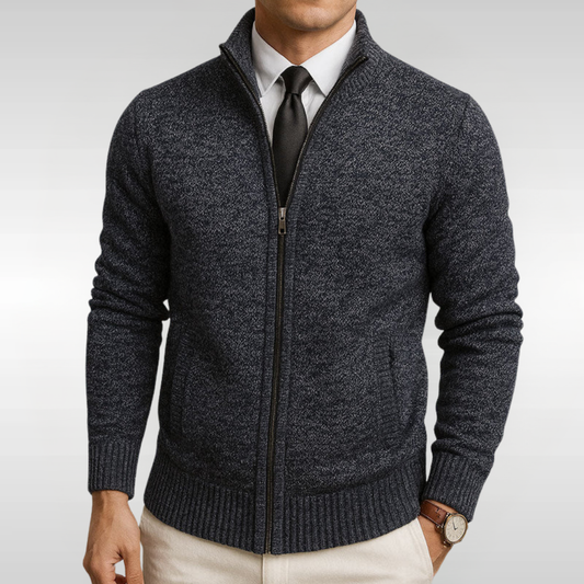 Zip Knit Cardigan | Effortless Smart, Daily Wear