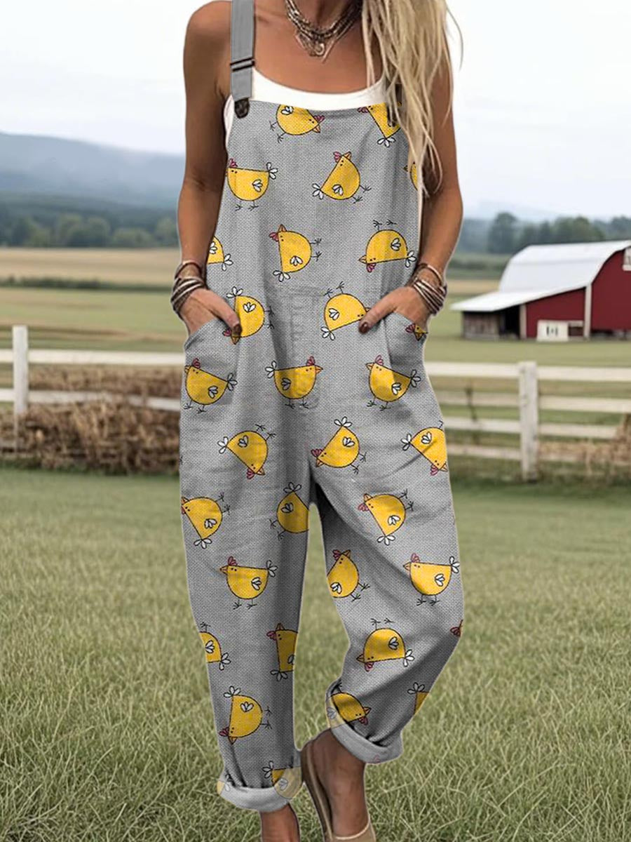 Róisín™ - Printed Summer Dungarees