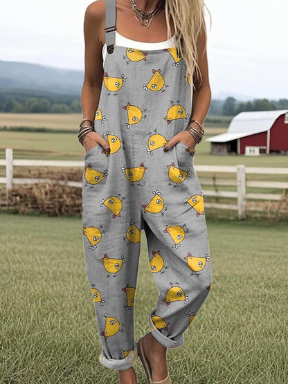 Róisín™ - Printed Summer Dungarees