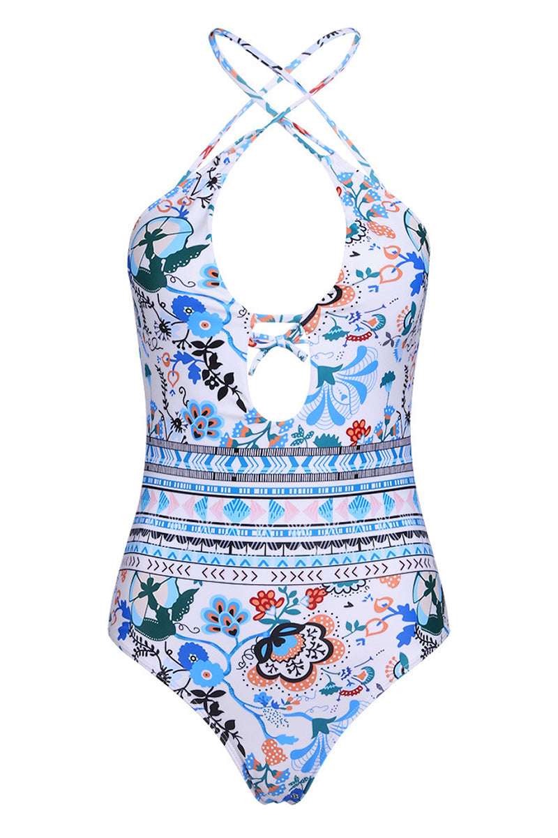 Rio one-piece swimsuit with a V-neck