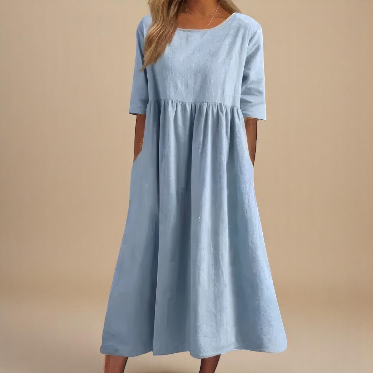 Clodagh | Classic Mid-Sleeve Dress