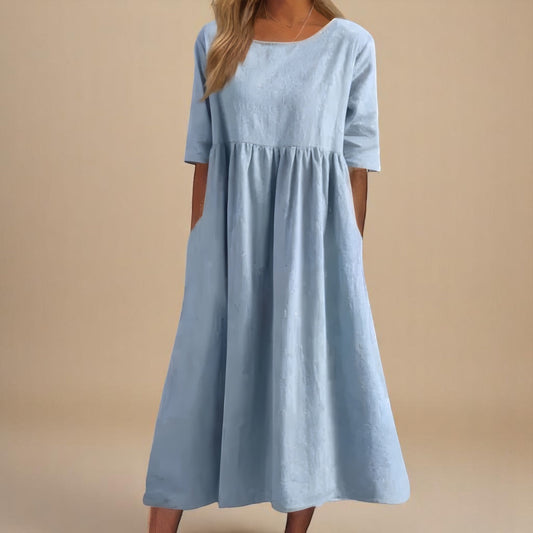 Clodagh | Classic Mid-Sleeve Dress