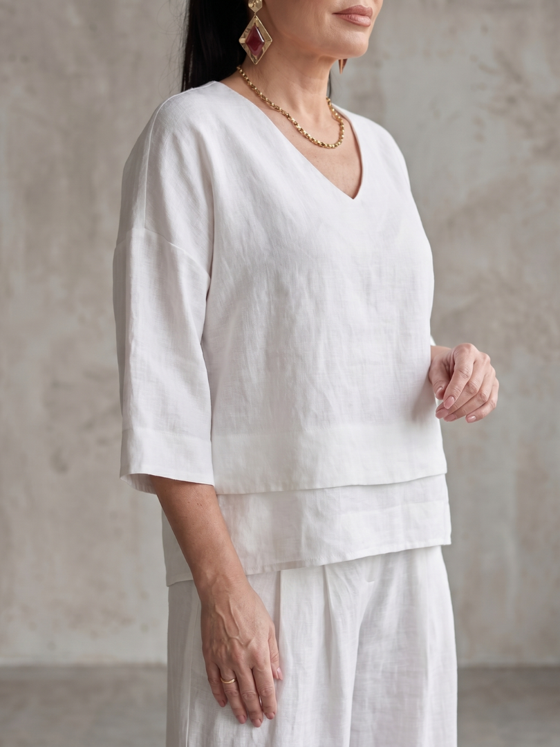 Edana | Layered Top & Wide-Leg Set