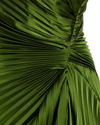 Aithne | One-Shoulder Pleated Dress