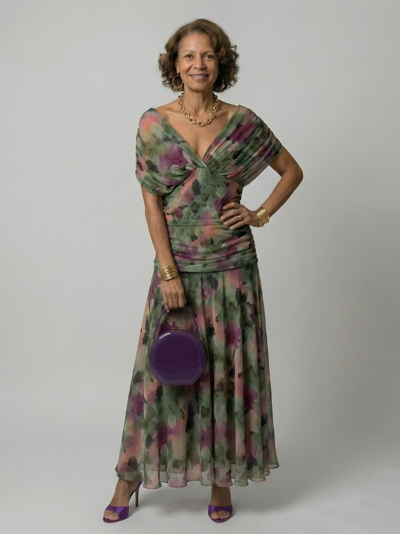 Danu | Off Shoulder Flow Midi Dress