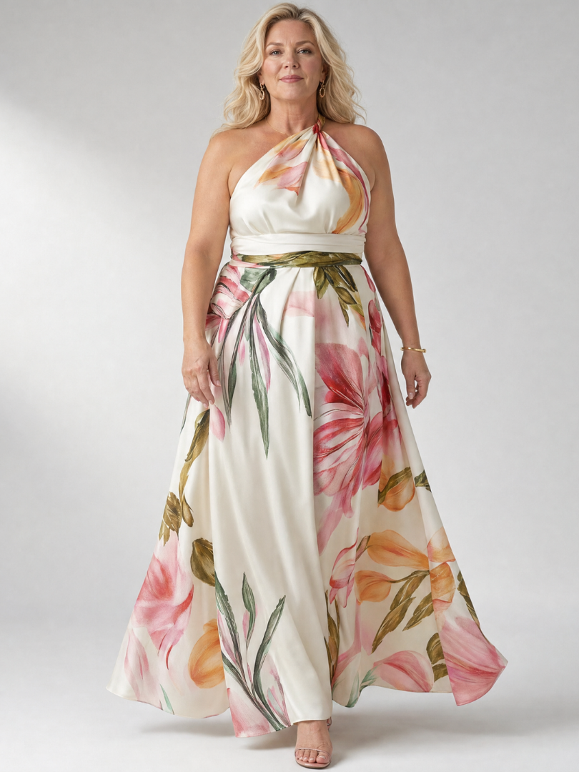 Sodelb | Light Floral Maxi Dress