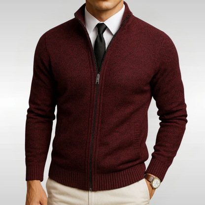 Zip Knit Cardigan | Effortless Smart, Daily Wear