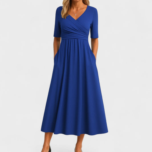Cathleen | Elegant Midi Dress with Pockets