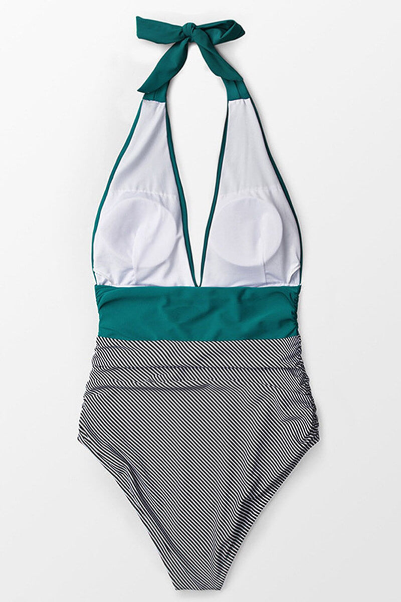 Verano One-Piece Swimsuit with Two-Tone Stripes