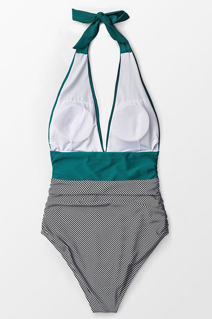 Verano One-Piece Swimsuit with Two-Tone Stripes