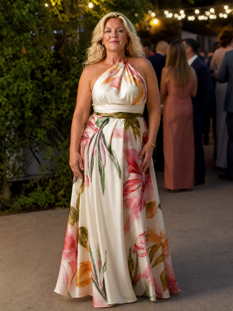Sodelb | Light Floral Maxi Dress